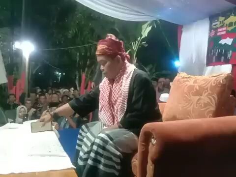 Kang Ohang ceramah,di kp.Sancang. Lodaya Sancang