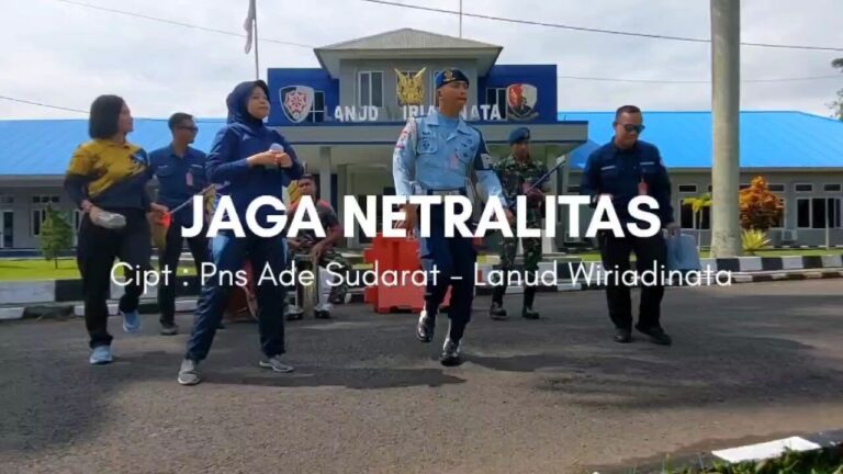 Personel Lanud Wiriadinata PNS III/B Agus Sudrajat Tunjukan Kreatifitas dengan Ciptakan Lagu "Jaga Netralitas"