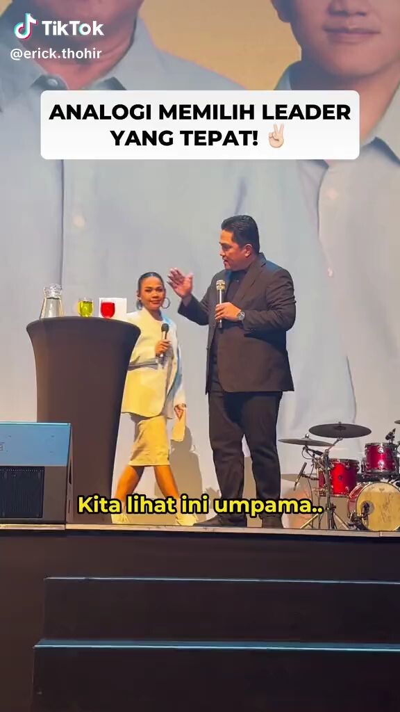 Analogi Memilih Leader Yang Tepat Versi Erick Thohir