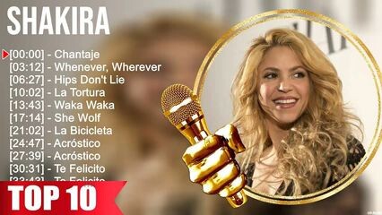 Top Song Shakira