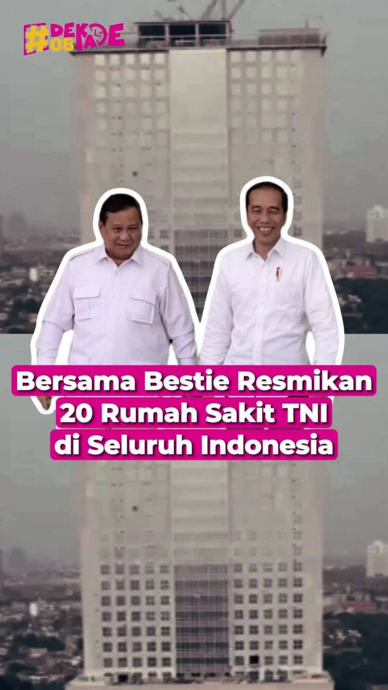 Bersama Bestie Resmikan 20 Rumah Sakit TNI Di Seluruh Indonesia