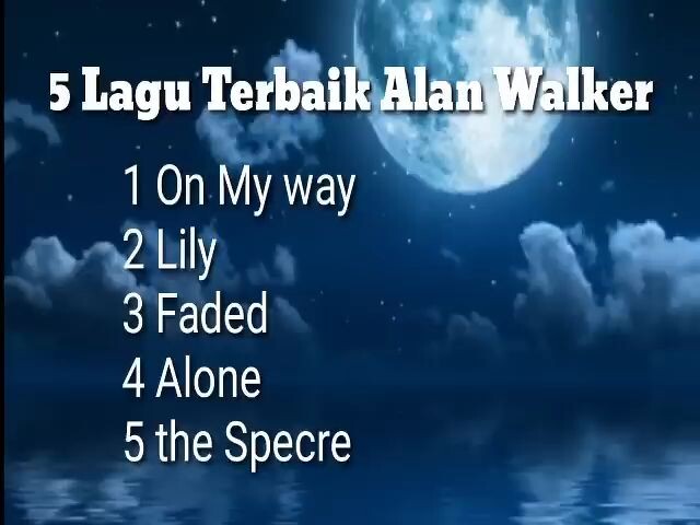 5 Lagu Terbaik Alan Walker