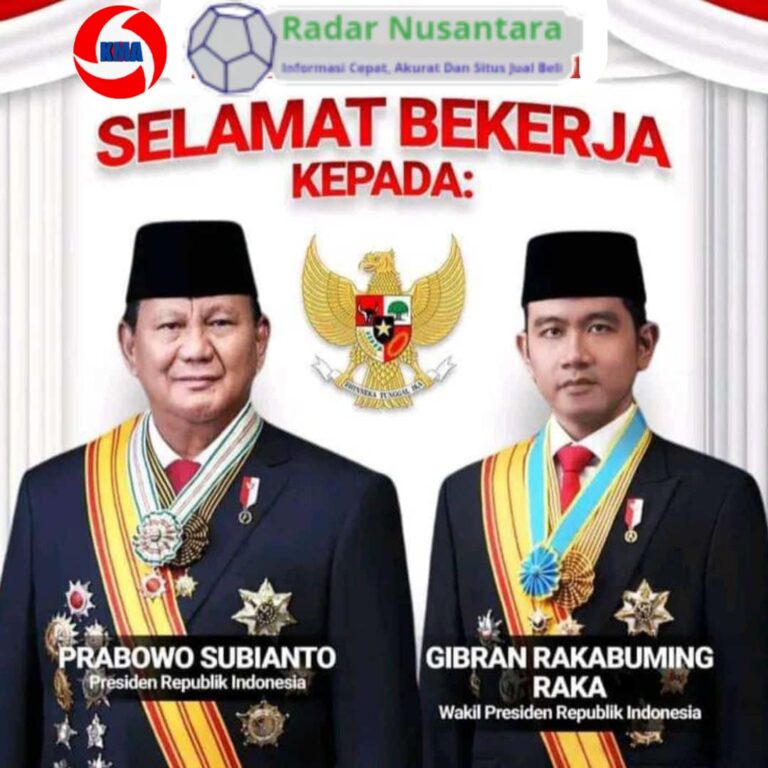 Prabowo Subianto dan Gibran Rakabuming Raka Resmi Jadi Presiden dan Wakil Presiden RI 2024-2029