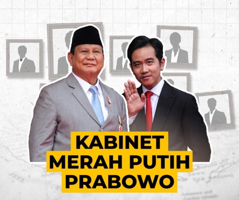 Ini Dia Daftar Susunan Menteri Bernama Kabinet Merah-Putih Prabowo Gibran