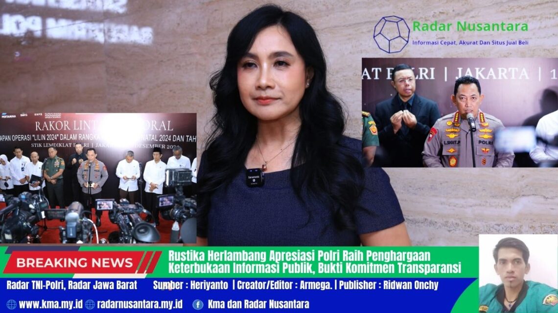 Rustika Herlambang Apresiasi Polri Raih Penghargaan Keterbukaan Informasi Publik, Bukti Komitmen Transparansi