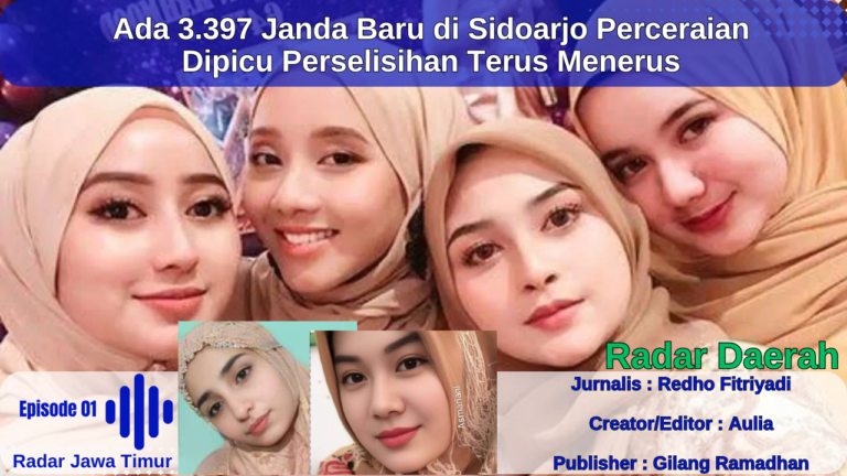 Ada 3.397 Janda Baru di Sidoarjo Perceraian Dipicu Perselisihan Terus Menerus