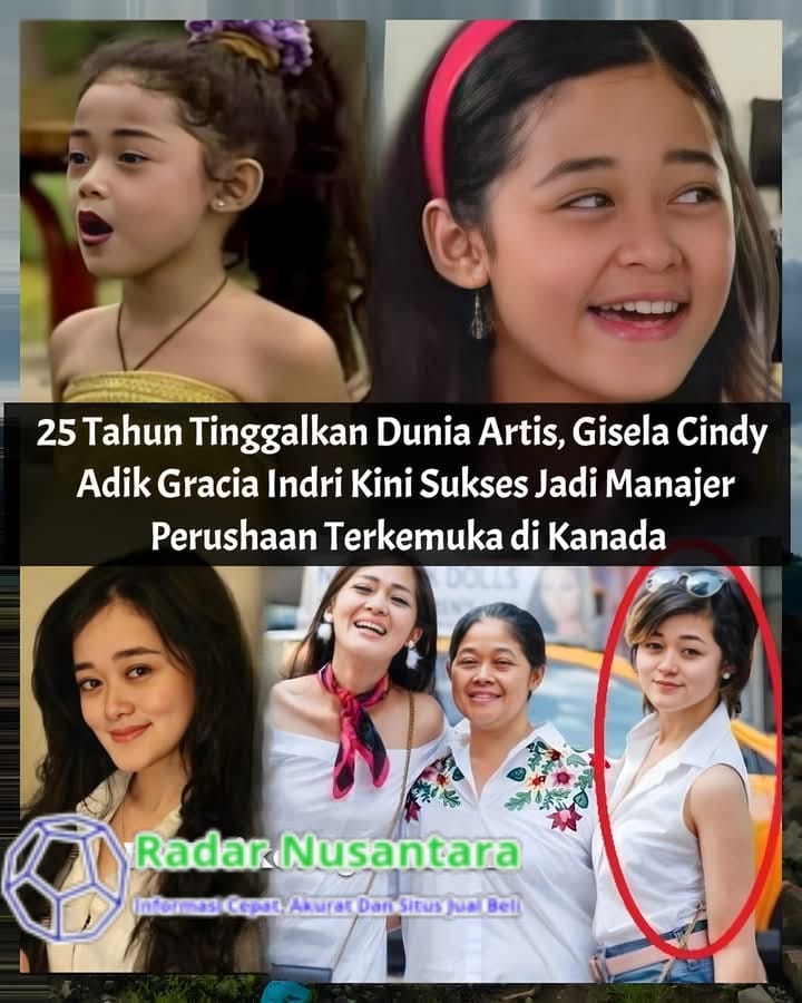25 Tahun Tinggalkan Dunia Artis, Gisela Cindy Adik Gracia Indri Kini Sukses Jadi Manajer Perushaan Terkemuka di Kanada