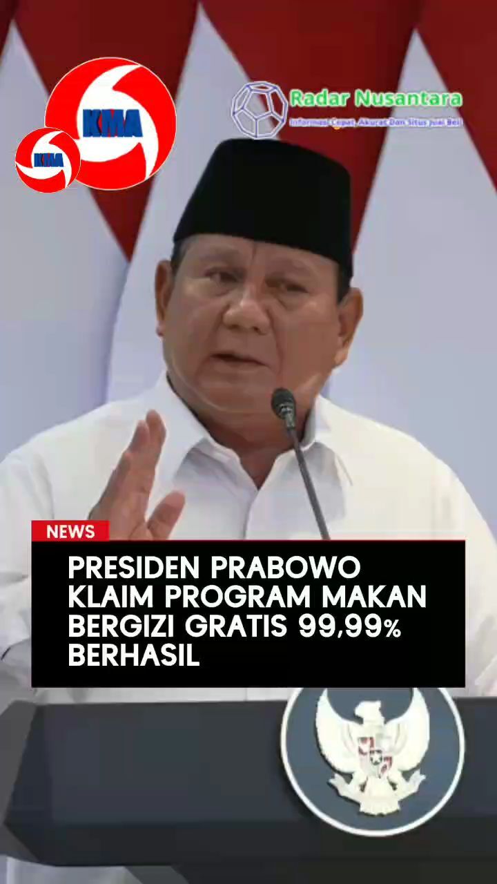 Presiden Prabowo Subianto Buka Suara Mengenai Kasus Keracunan Pada Penyelenggaraan Program Makan Bergizi Gratis (MBG)
