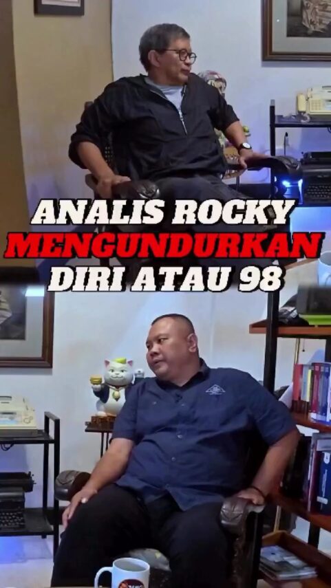 Analis Rocky Gerung, Mengundurkan Diri Atau 98
