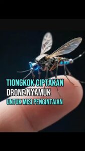 Tiongkok Ciptakan Drone Nyamuk Untuk Misi Pengintaian, Kita Kapan Ya!!???
