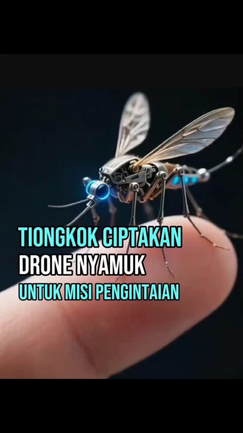 Tiongkok Ciptakan Drone Nyamuk Untuk Misi Pengintaian, Kita Kapan Ya!!???