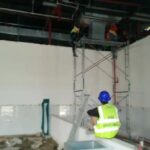 Hari Pertama Pengerjaan Partisi gypsum Karawang