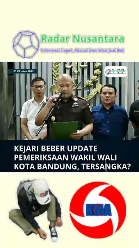 Kejari Beber Update Pemeriksaan Wakil Walikota Bandung, Tersangka?