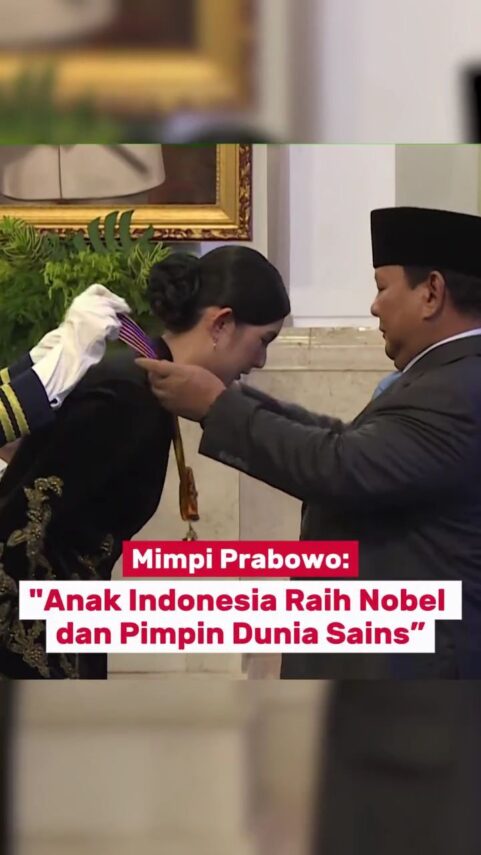 Mimpi Prabowo: Anak Indonesia Raih Nobel dan Pimpin Dunian Sains