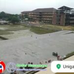 Pengerjaan Pemasangan Sunblast, Sticker Kaca Oneway dan Lantai SPC Kampus UNIGA Garut