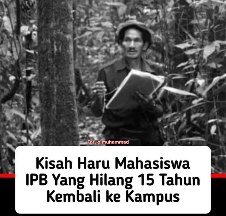 Kisah Haru Mahasiswa IPB Yang Hilang 15 Tahun Kembali ke Kampus