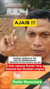 Satu-satunya Rumah Yang selamat dari musibah Longsor