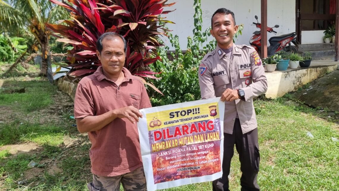 Polsek Menjalin Sosialisasikan Dampak Fenomena El Nino kepada Warga Desa Menjalin