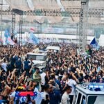 Presiden Prabowo Subianto Memperingati Hari Buruh Internasional Bersama 400 Ribu Buruh Dari Berbagai Daerah Di Indonesia