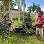 Hangatkan Kebersamaan di Papua Pegunungan, Satgas Yonif 521/DY Gelar Anjangsana di Distrik Elelim