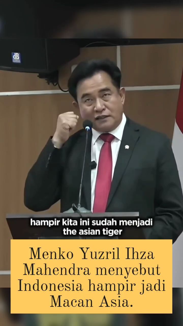 Yuzril Ihza Mahendra: Indonesia Hampir Menjadi Macan Asia