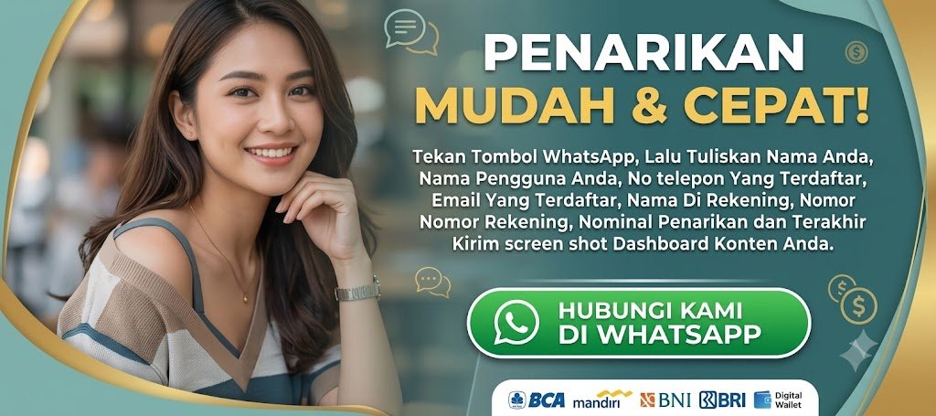 Tarik Uang Penghasilan Dari Kontenmu Sekarang